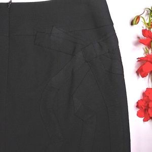 BCBGMaxaria Black Mini Above Knee Length Business Work Skirt Size 2
